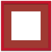 Red Frame Single Opening Bright Red Mat
