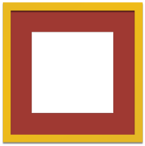 Yellow Frame Single Opening Bright Red Mat