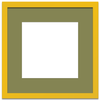Yellow Frame Single Opening Olive Mat