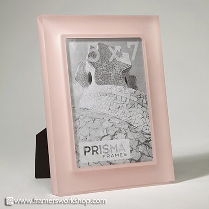 Perla Sanded Pink Prisma Photo Desk Frames