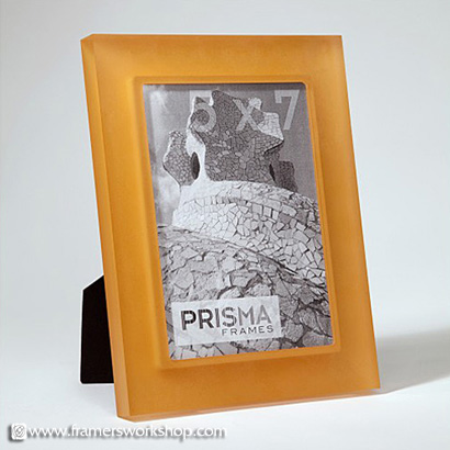 Prisma Photo Desk Frames: Perla (Sanded) Tangerine