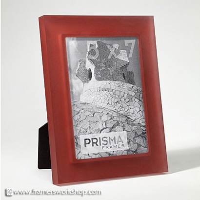 Prisma Photo Desk Frames: Perla (Sanded) Tomato