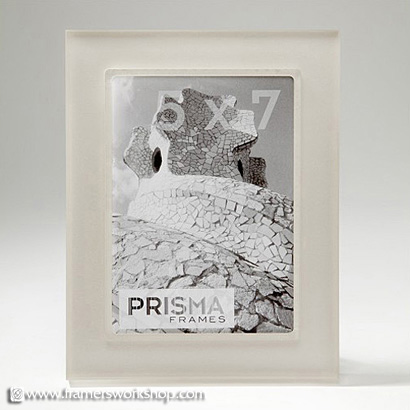 Prisma Photo Desk Frames: Premio (Clear) Silver Metalic