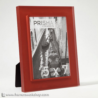 Prisma Photo Desk Frames: Premio (Clear) Tomato