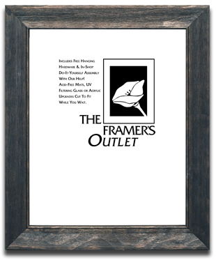 Wide Rustic Gray Frame
